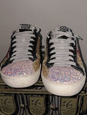 GGDB Glitter Low-Top Sneakers - Multicolor Glitter